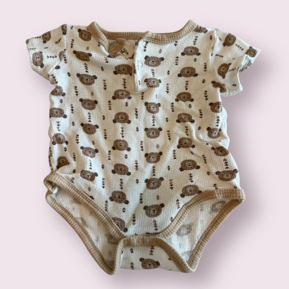 Baby Onesies Bundle 6 Pack Mixed Prints Bodysuits 6-9M - Picture 5 of 8